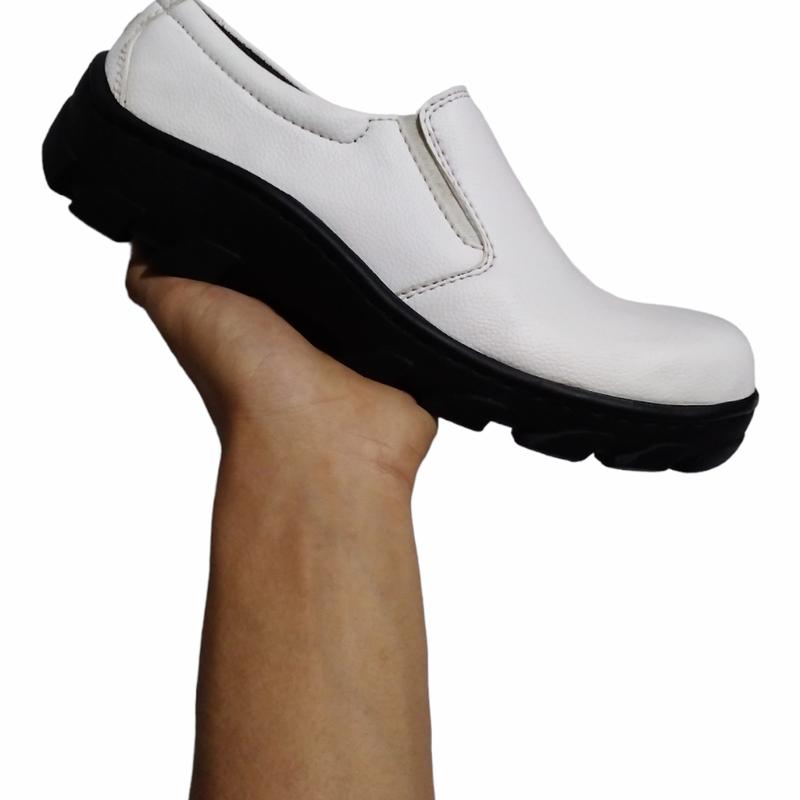 sepatu safety slip on kerja safety sorong putih 3