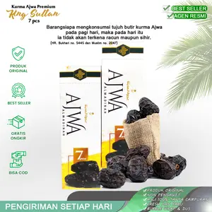 kurma ajwa 7 butir premium king sultan