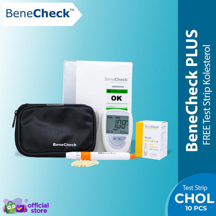 Benecheck Plus Jet Jual Benecheck PLUS 3 in 1 & Strip Kolesterol - Alat Cek Darah ...