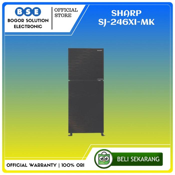 Gambar Kulkas Sharp 2 Pintu SJ246XI 205 liter Sharp SJ-246XI-MK 205L SJ246 dari Bogor Solution Electronic Kota Bogor Tokopedia