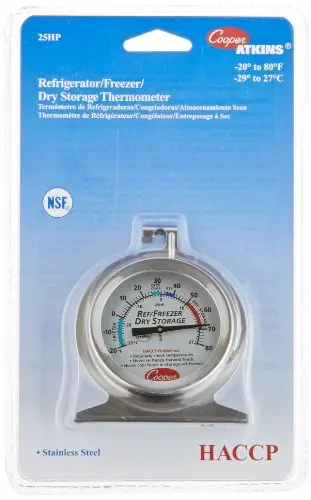 REFRIGERATOR/FREEZER THERMOMETER -29˚C TO 27˚C / THERMOMETER LEMARI ES 1