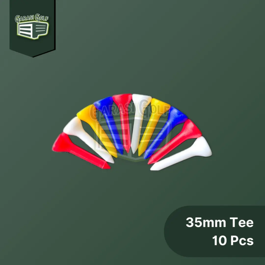 Short Tee 35mm 10 Piece - Golf Plastik Pendek Colorful