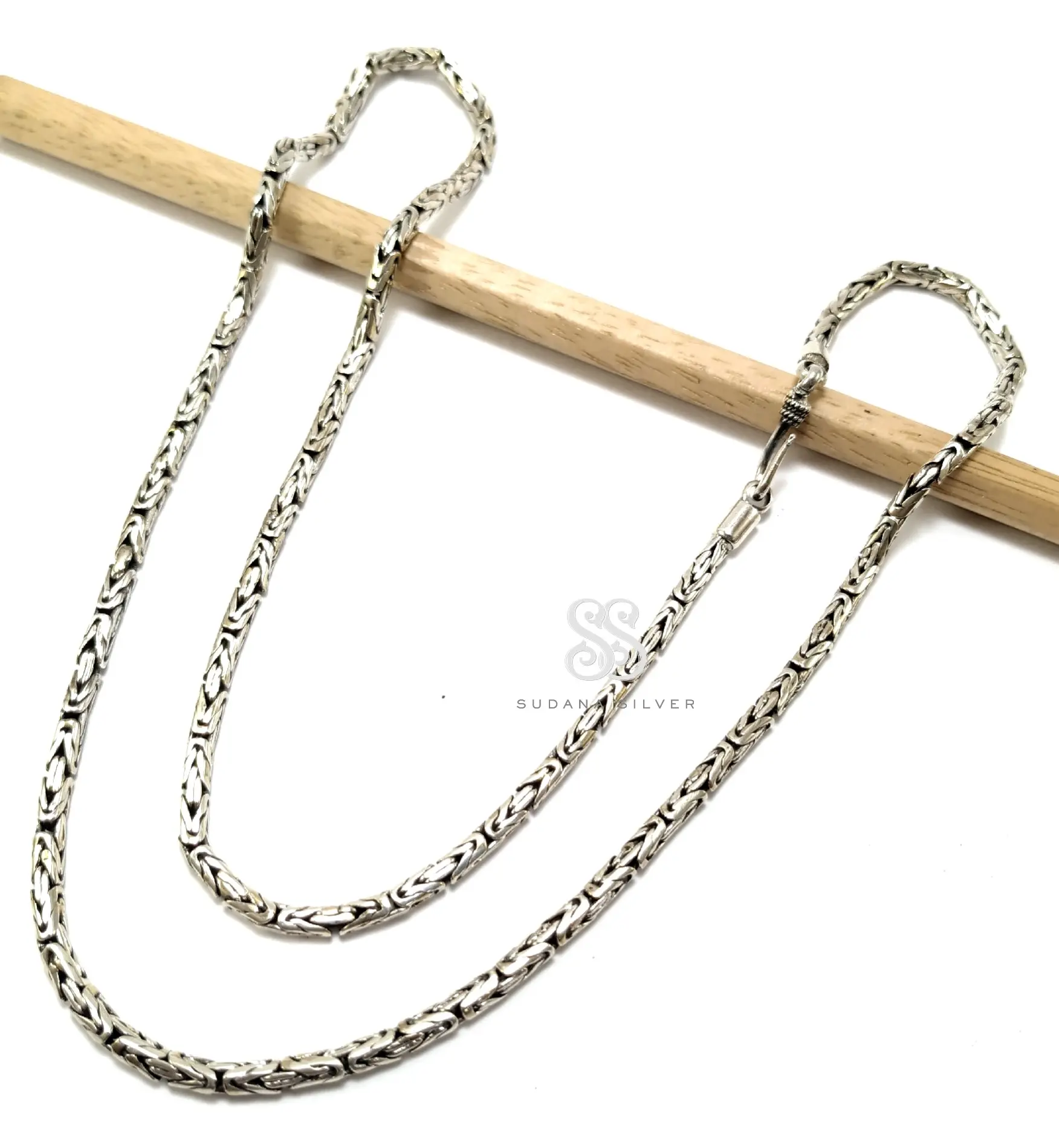 Kalung Borobudur Perak 60 cm Silver 925 Bali