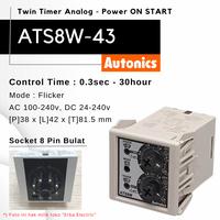Gambar Autonics ATS8W-43 240v AC 24v DC Twin Dual Timer Analog 8 pin plug dari Erba Electric Kota Bandung 1 Tokopedia