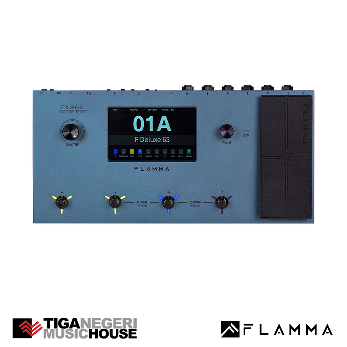 Gambar FLAMMA FX200 GRAY Guitar Multi Effects dari Tiga Negeri Music House Kota Bandung Tokopedia