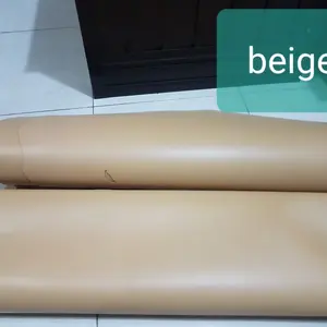 Bahan Kulit Sapi Lembaran asli warna Beige Premium grade