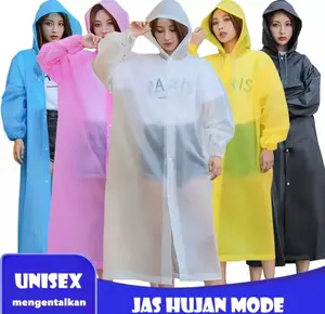 Jas Hujan Tebal Korea Merek EVA Waterproof Mantel Hujan Korea