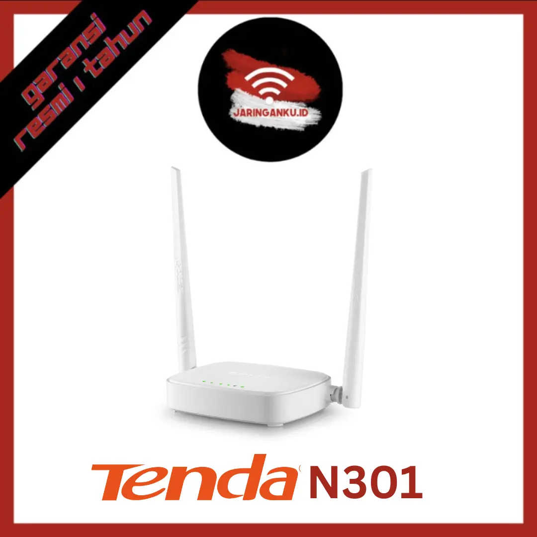 Tenda N301 Wireles Router 300Mbps 4Port 2 Antena Promo
