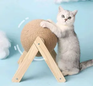 Scratching ball cat