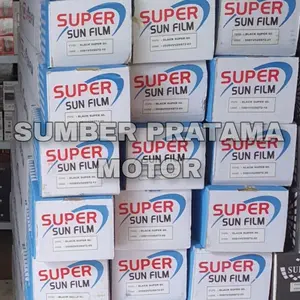Kaca film super sun black ag 40% - 60% - 80% kaca film mobil hitam