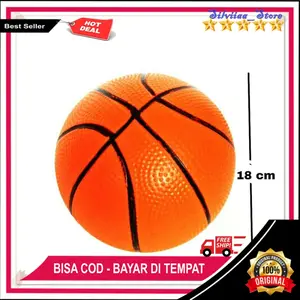 Mainan Bola Basket Anak Dewasa Laki Diameter 15 cm / Mainan Bola Karet