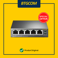 Gambar TP-LINK TL-SF1005P 5-PORT 10/100MBPS DESKTOP SWITCH WITH 4-PORT POE+ dari btgcom Kota Denpasar 1 Tokopedia