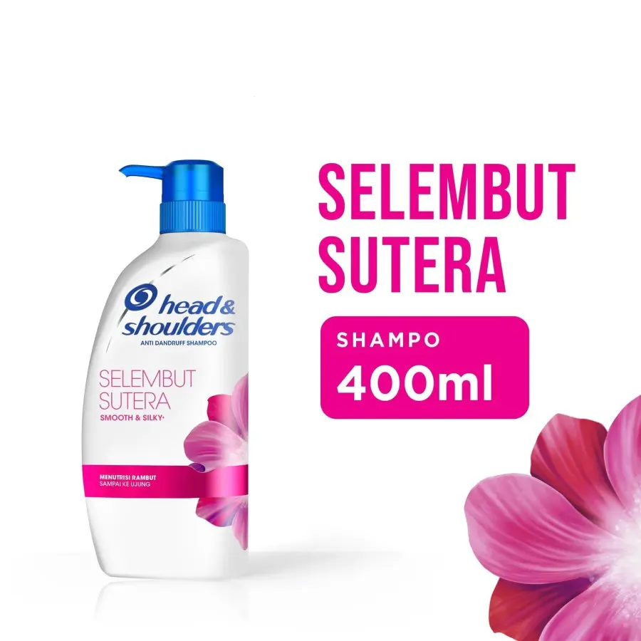 Head & Shoulders Shampoo Smooth & Silky 400 ml Ketombe Haircare Membersihkan Perawatan Lepek Berminyak