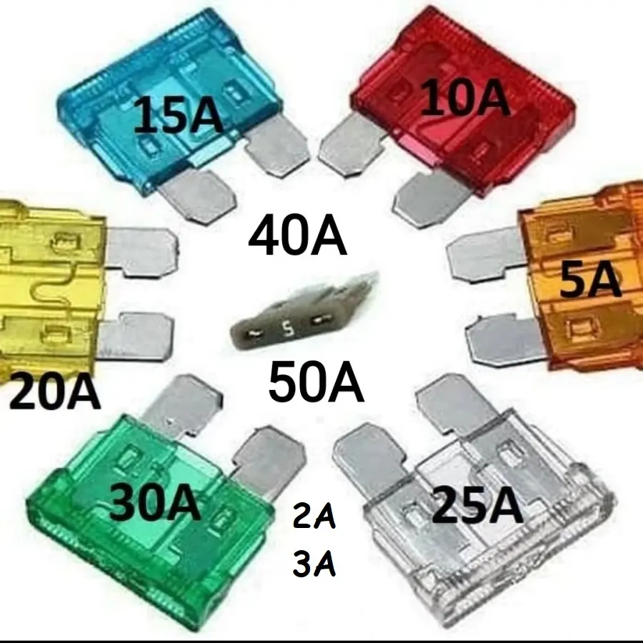 Fuse Blade Besar / Sekring Tancap Mobil 1a 2a 3a 4a 5a 10a 15a 20a 25a 30a 35a 40a 45a 50a