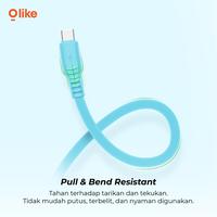 Gambar Olike D202 Kabel Data Charger Fast Charging 2.4A Kabel Colorful - D202 IPHONE dari MMCROXY Kota Administrasi Jakarta Pusat 4 Tokopedia