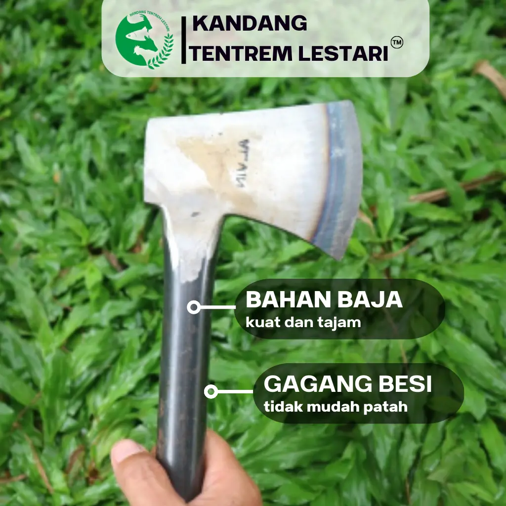 Kampak ALVIN baja Per Mobil Asli Tajam Potong Kayu - Cacah Daging Sapi
