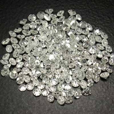 Diamond Moissanite Tabur White Round Cut 1 Pak Ukuran Pilihan 3