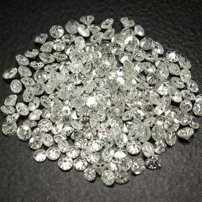 Diamond Moissanite Tabur White Round Cut 1 Pak Ukuran Pilihan 3