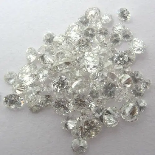 Diamond Moissanite Tabur White Round Cut 1 Pak Ukuran Pilihan 2