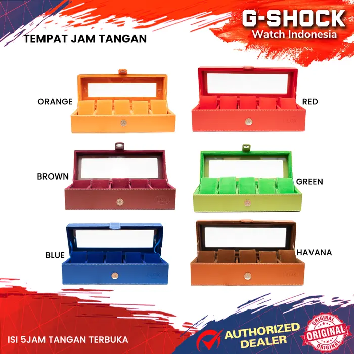Gambar Kotak Jam Tangan Watch Size Jumbo Isi 3 5 10 18 / Tempat Box Jam - Isi 5 Terbuka dari G-Shock Watch Indonesia Kota Bandung 2 Tokopedia