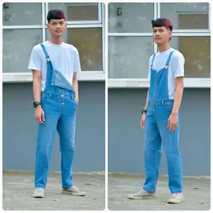 BAJU OVERALL JEANS PRIA WANITA CEWEK COWOK TEBAL ORIGINAL BIG SIZE OTO