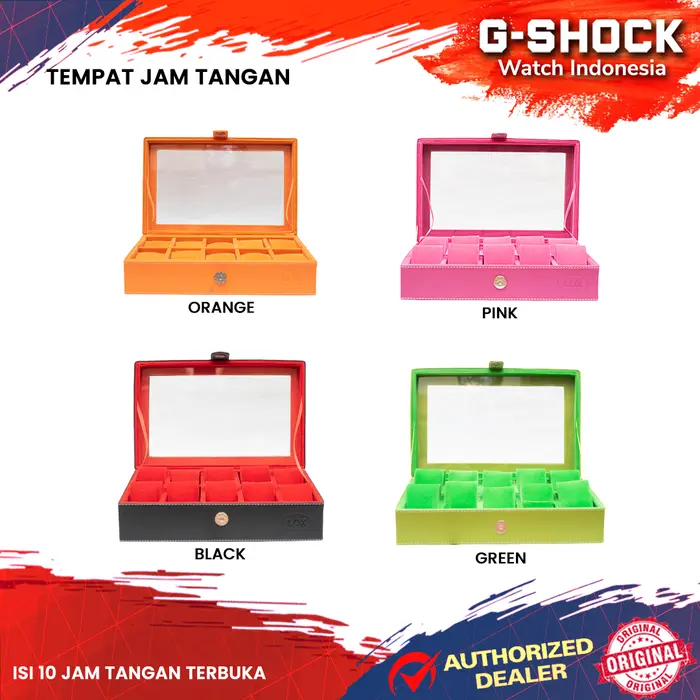 Gambar Tempat Koleksi Jam Tangan Isi 3 5 10 Pcs Ukuran Jam Besar Arloji Box Black Pink - Isi 5 Terbuka dari G-Shock Watch Indonesia Kota Bandung 3 Tokopedia