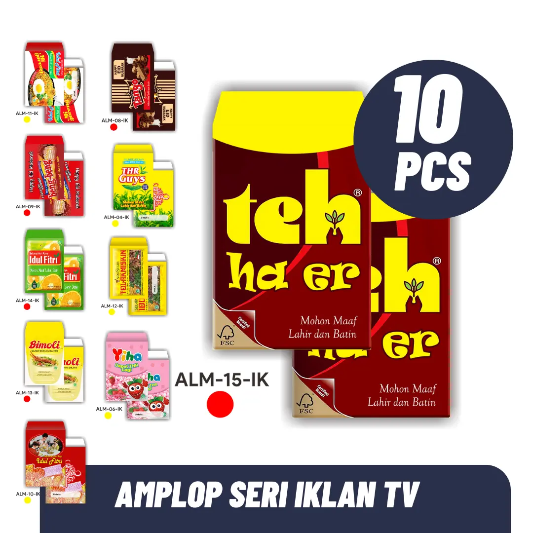 PROMO AMPLOP LEBARAN JUMBO MOTIF SNACK IKLAN TV - TERLARIS