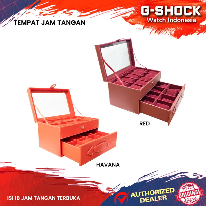 Gambar Tempat Koleksi Jam Tangan Isi 3 5 10 Pcs Ukuran Jam Besar Arloji Box Black Pink - Isi 5 Terbuka dari G-Shock Watch Indonesia Kota Bandung 4 Tokopedia