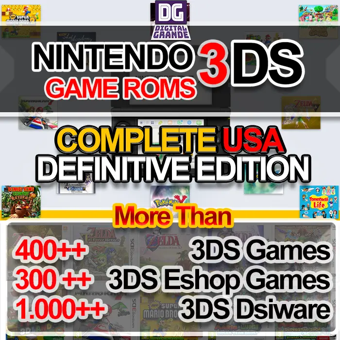 Emulator Game Roms Nintendo 3DS Complete USA Definitive Edition