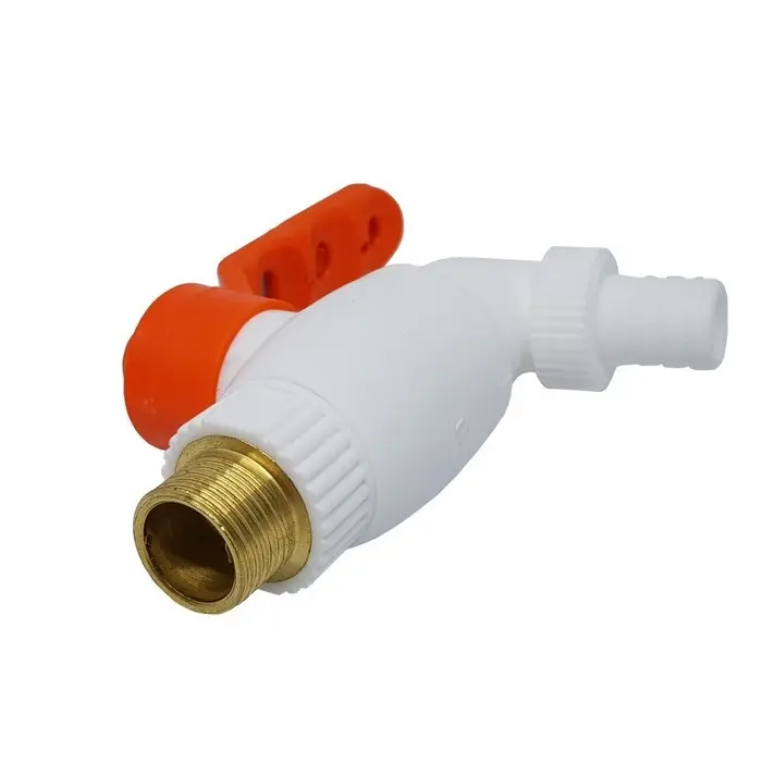 KRAN AIR PLASTIK TAMAN JUMBO DRAT KUNINGAN 1/2 INCH KERAN MESIN CUCI 1