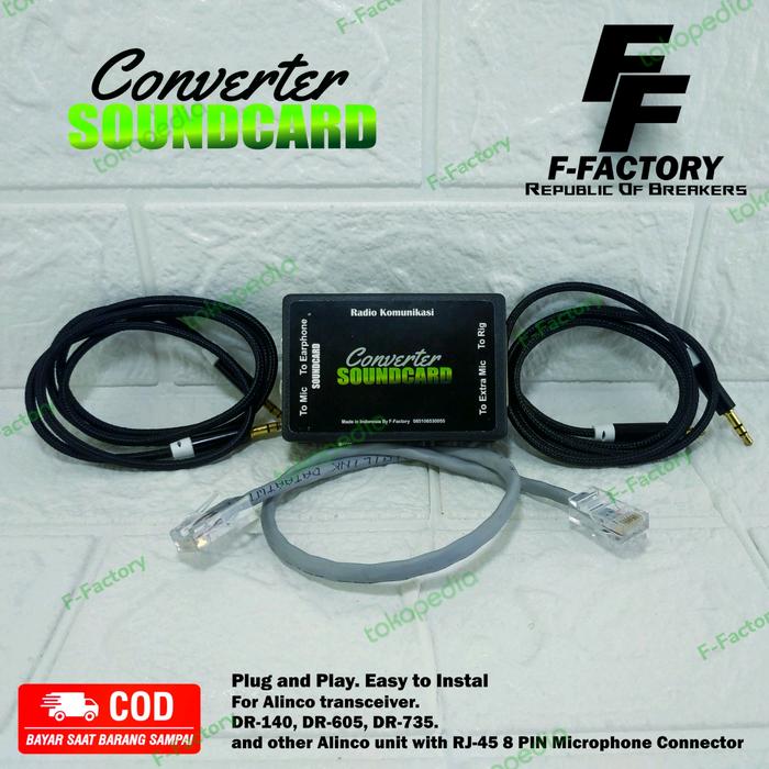Jual Micom / Converter Soundcard / Mixer Radio Rig Alinco Connector RJ ...