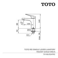 Gambar TOTO ROSE GOLD Lavatory Faucet TX109LRS | Kran - Keran - Kran Wastafe dari TOTO Indonesia Kota Tangerang 2 Tokopedia