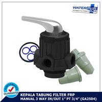 Gambar Kepala Tabung Filter Air Manual 3 Way Inlet/Outlet 1" GA2504 - GA2504 dari Filter Air Waterpro Kota Administrasi Jakarta Barat 1 Tokopedia