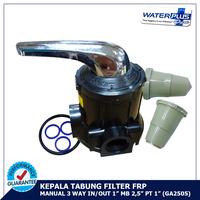 Gambar Kepala Tabung Filter Air Manual 3 Way Inlet/Outlet 1" GA2504 - GA2504 dari Filter Air Waterpro Kota Administrasi Jakarta Barat 2 Tokopedia