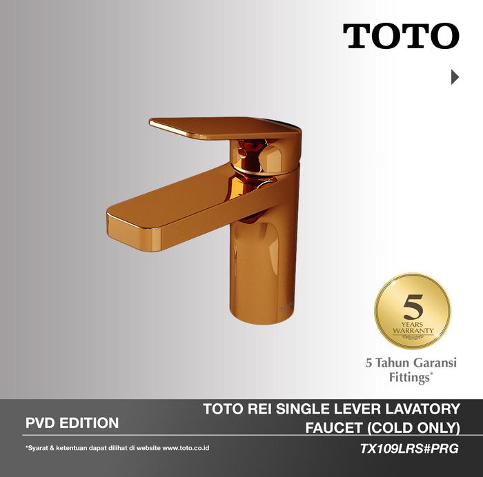 Gambar TOTO ROSE GOLD Lavatory Faucet TX109LRS | Kran - Keran - Kran Wastafe dari TOTO Indonesia Kota Tangerang Tokopedia
