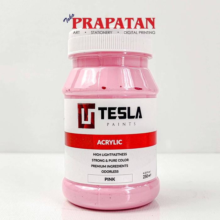 Gambar Cat Akrilik Tesla 250ml | Tesla Acrylic PART 2 - Salmon dari Toko Prapatan_NEW Kota Administrasi Jakarta Timur 5 Tokopedia