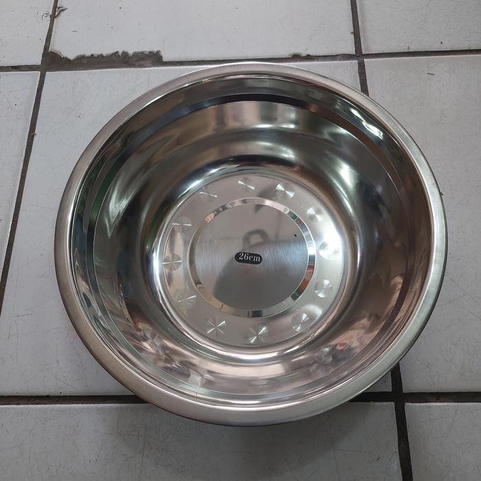 Gambar baskom stainless 22cm.24cm.30cm. dari Toko Yoppie Kab. Bogor Tokopedia