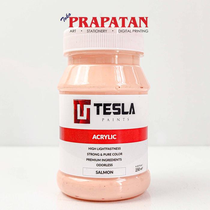 Gambar Cat Akrilik Tesla 250ml | Tesla Acrylic PART 2 - Salmon dari Toko Prapatan_NEW Kota Administrasi Jakarta Timur 2 Tokopedia