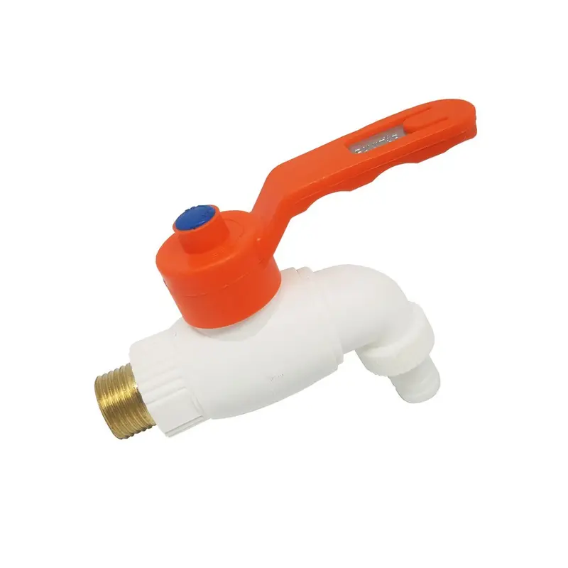 KRAN AIR PLASTIK TAMAN JUMBO DRAT KUNINGAN 1/2 INCH KERAN MESIN CUCI 3