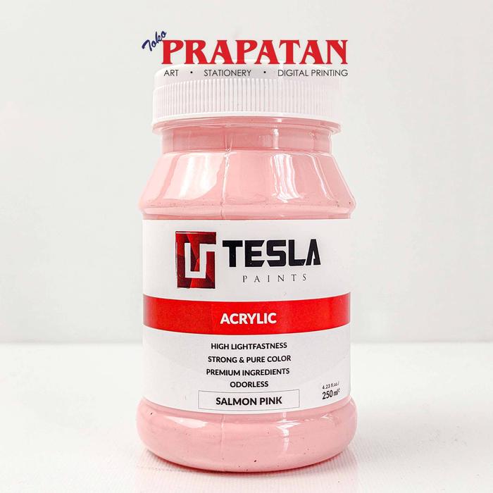 Gambar Cat Akrilik Tesla 250ml | Tesla Acrylic PART 2 - Salmon dari Toko Prapatan_NEW Kota Administrasi Jakarta Timur 3 Tokopedia