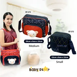 Tas Popok Bayi BY-272 Tas Perlengkapan Diaper Bayi Tas Botol Susu Bayi