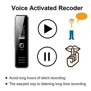 Digital Voice Recorder Mini Portable Perekam Suara Audio 32GB
