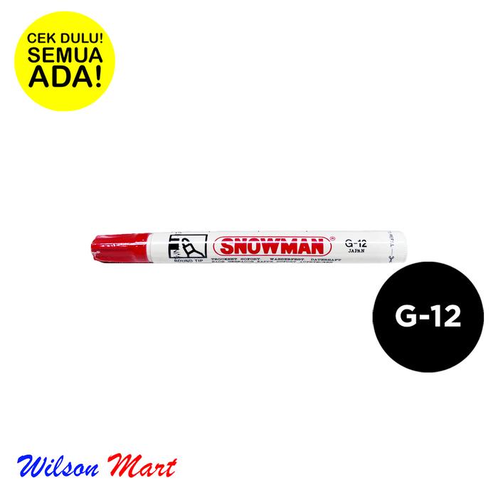Gambar SNOWMAN BOARD MARKER BG12 MERAH SPIDOL PAPAN TULIS dari Wilson Mart Kota Administrasi Jakarta Barat Tokopedia