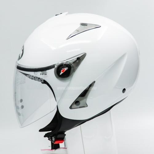 Gambar AIROH JT COLOR WHITE GLOSS - XXL dari Juragan Helm Kota Administrasi Jakarta Barat Tokopedia