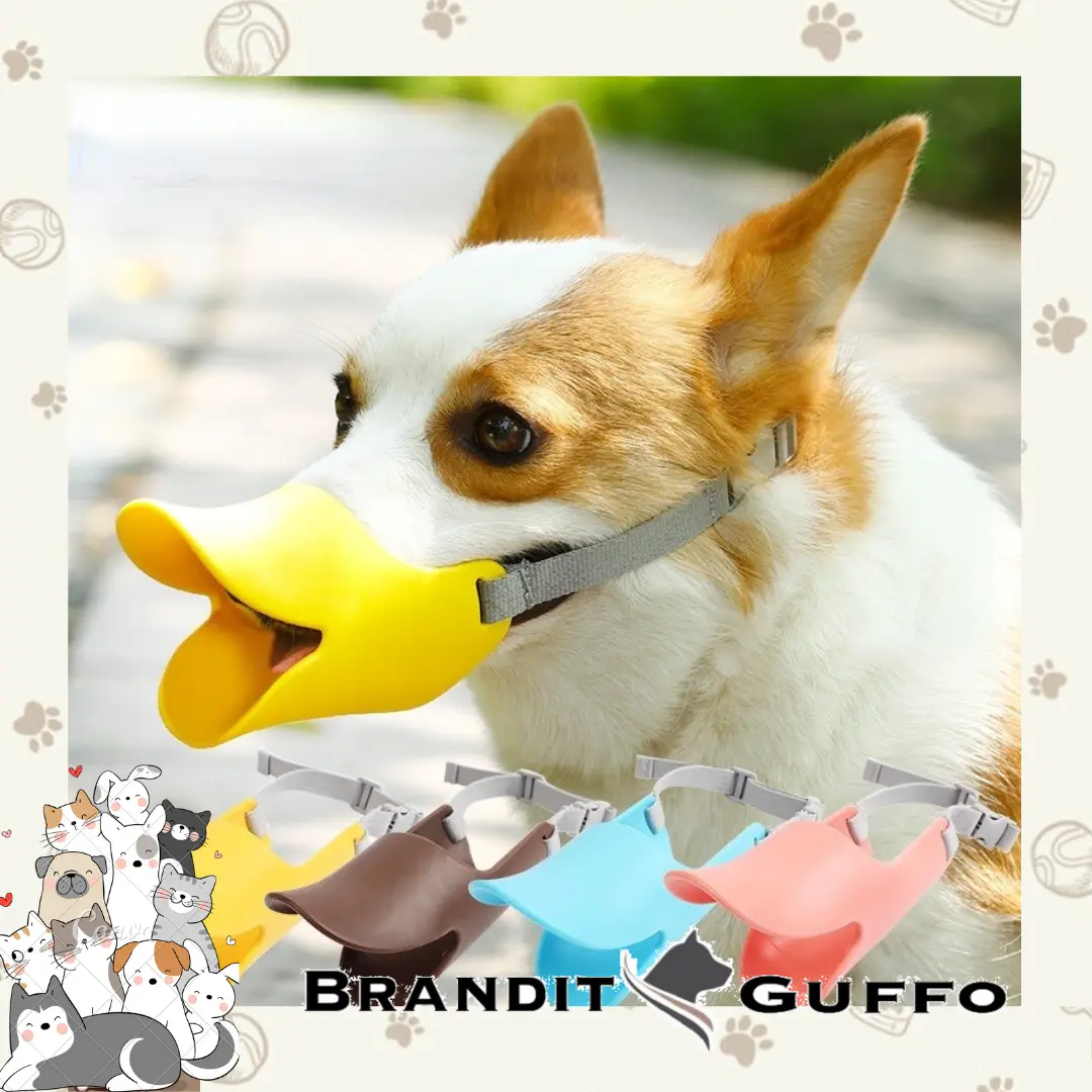 Duck muzzle penutup mulut hewan anjing selongsong mulut duckbill