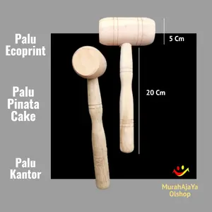 Palu Kayu Palu Ecoprint Palu Pinata Cake Palu Kantor Multifungsi