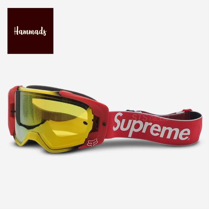 Jual SUPREME x HONDA x FOX RACING VUE GOGGLES RED - Kab. Tangerang