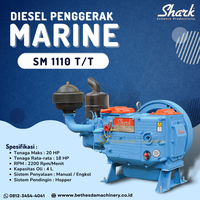 Gambar Diesel Marine 18 HP SM 1110 / engine Shark 22hp SM1115 Hopper TT - 24 HP / 22 HP dari Engineering Machine Kota Surabaya 1 Tokopedia