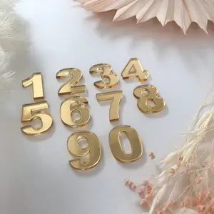 Angka Huruf Akrilik Timbul Acrylic Mirror Letter Signage Laser Cutting