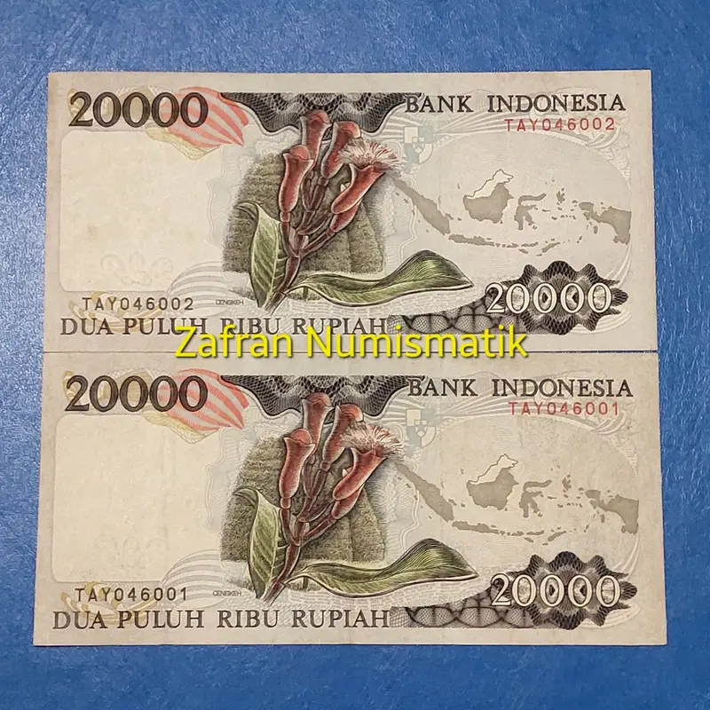 Koleksi Unik Langka Kuno Rp 20.000 Cendrawasih Tahun 1992 / 1992 1